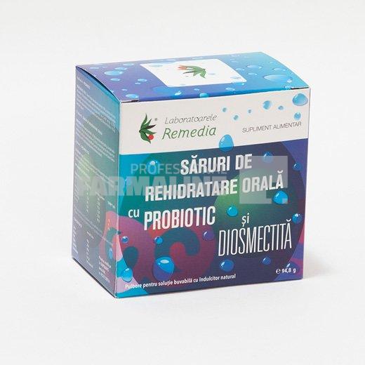 Saruri rehidratare cu probiotic si diosmectita 24 plicuri