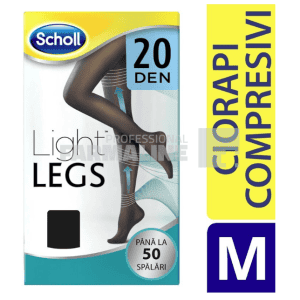 Scholl Ciorapi Compresivi Light Legs 20 Den Negru ''M''