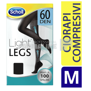 Scholl Ciorapi Compresivi Light Legs 60 Den negru ''M''