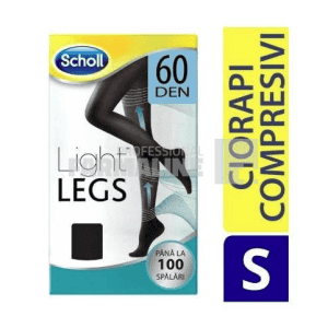 Scholl Ciorapi compresivi light legs 60 Den negru ''S''