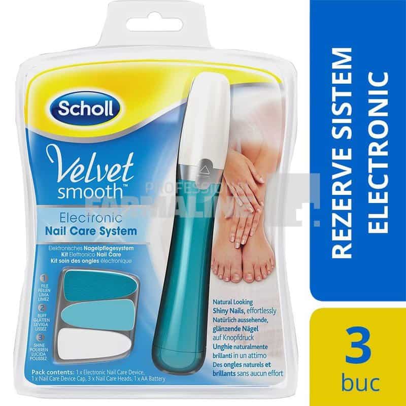 Scholl Velvet Smooth Nail Care Rezerve sistem electronic 3 bucati