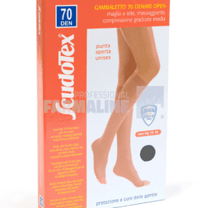 Scudotex Ciorapi compresivi pana la genunchi cu varf deschis S824 - 70 Den