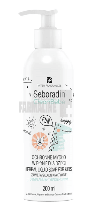 Seboradin Clean Bebe Sapun Lichid cu Extracte Vegetale 200 ml