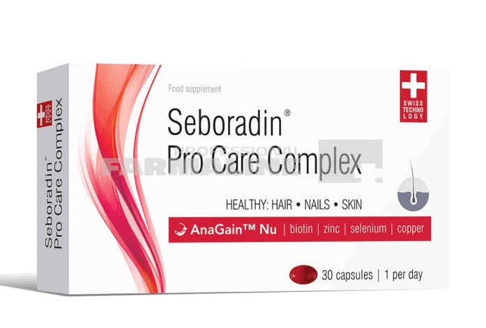 Seboradin Pro Care Complex pentru par, piele si unghii 30 capsule 1 Seboradin Pro Care Complex pentru par