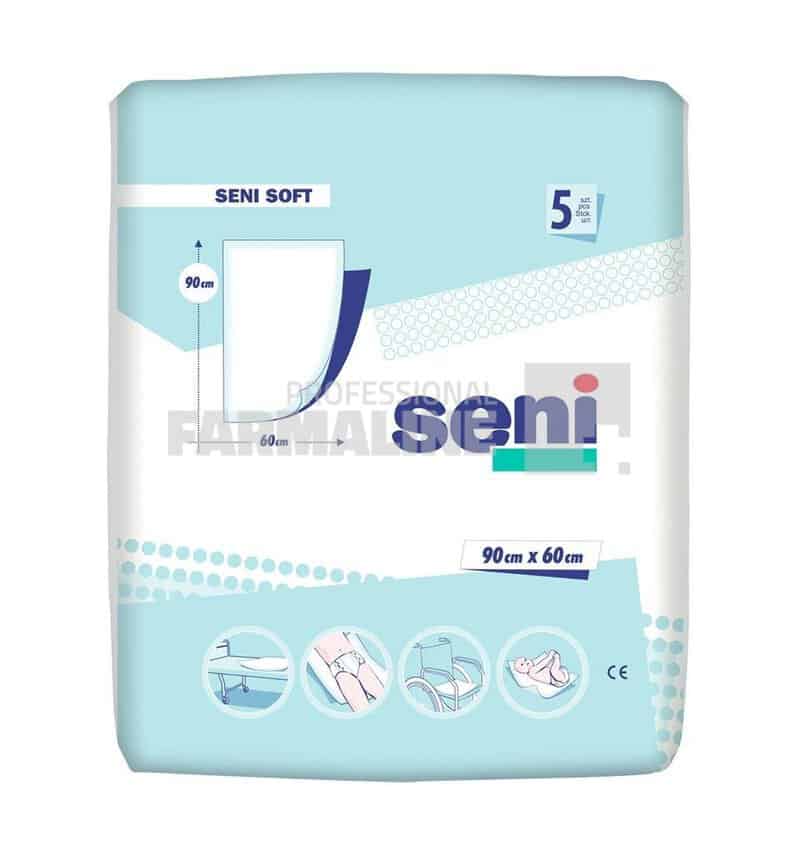 Seni Soft Aleze igienice 90 cm x 60 cm 5 bucati 1 Seni Soft Aleze igienice 90 cm x 60 cm 5 bucati