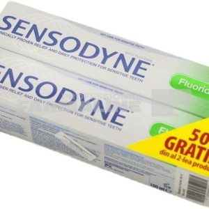 Sensodyne Pasta de dinti Fluoride 100 ml 1 + 1 50% din al II-lea