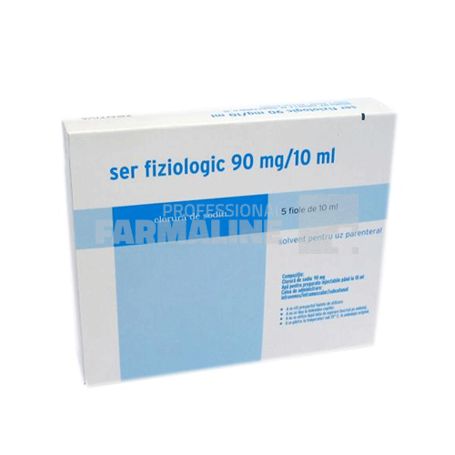 Ser fiziologic 90 mg/10 ml 5 fiole