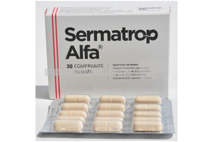 Sermatrop alfa 30 comprimate 1 Sermatrop alfa 30 comprimate