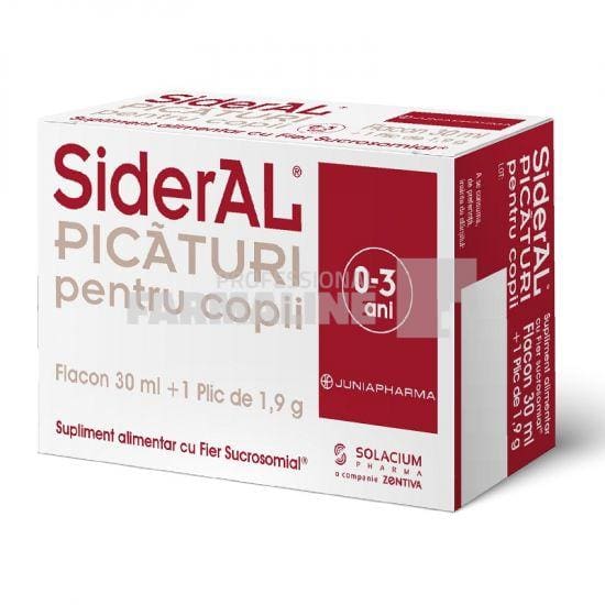 Sideral Picaturi pentru copii 30 ml +1 plic 1