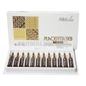 Silkat Protein Placenta Seb Fiole cu placenta pentru par 12 fiole