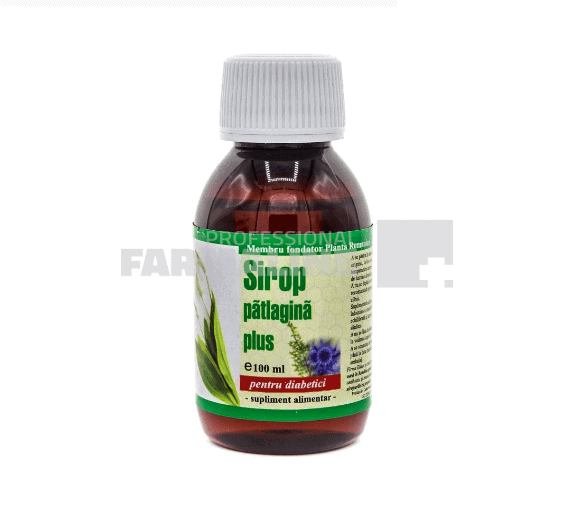 Sirop patlagina plus pentru diabetici 100 ml 1 Sirop patlagina plus pentru diabetici 100 ml