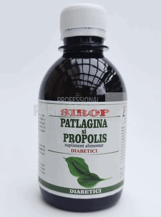 Sirop patlagina si propolis pentru diabetici 200 ml 1 Sirop patlagina si propolis pentru diabetici 200 ml