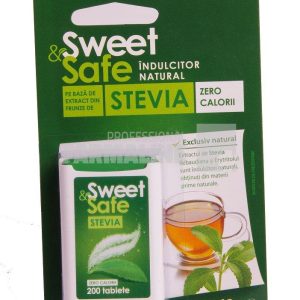 Sly Nutritia Sweet & Safe Indulcitor natural din stevia 200 tablete