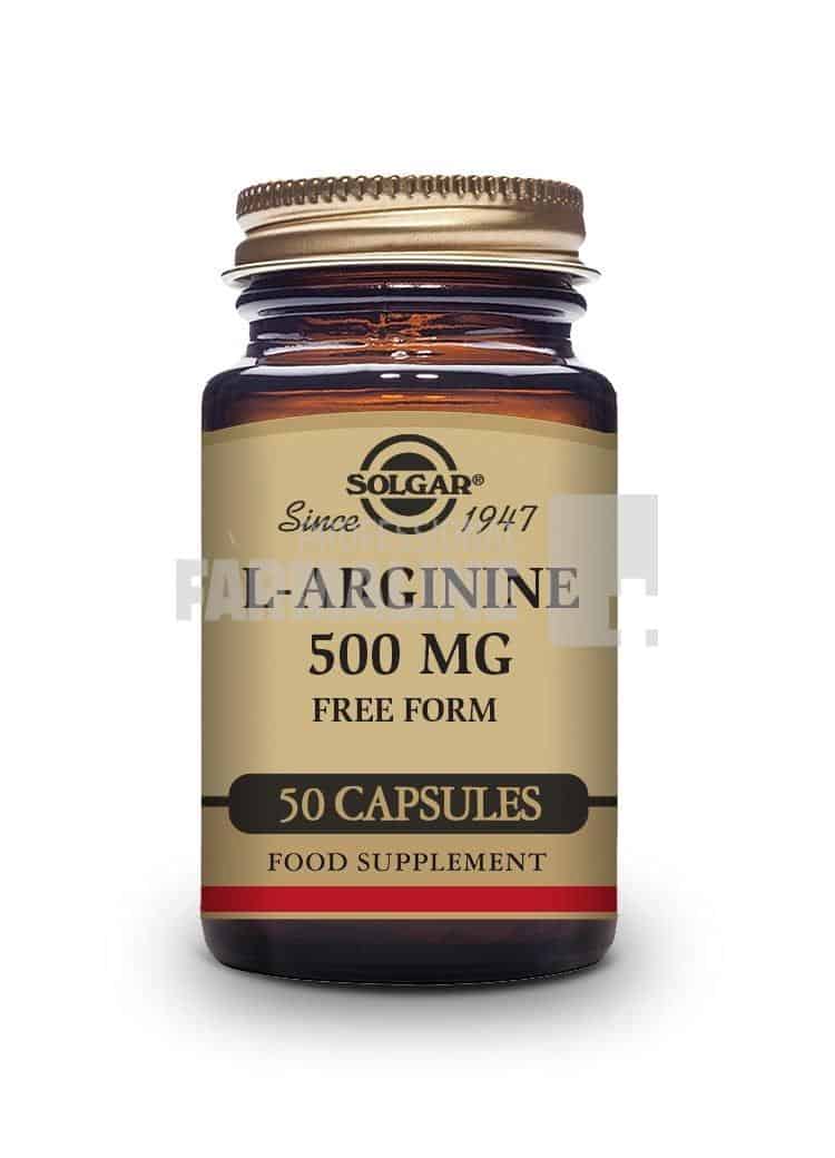 Solgar L - arginina 500 mg 50 capsule 1 Solgar L - arginina 500 mg 50 capsule