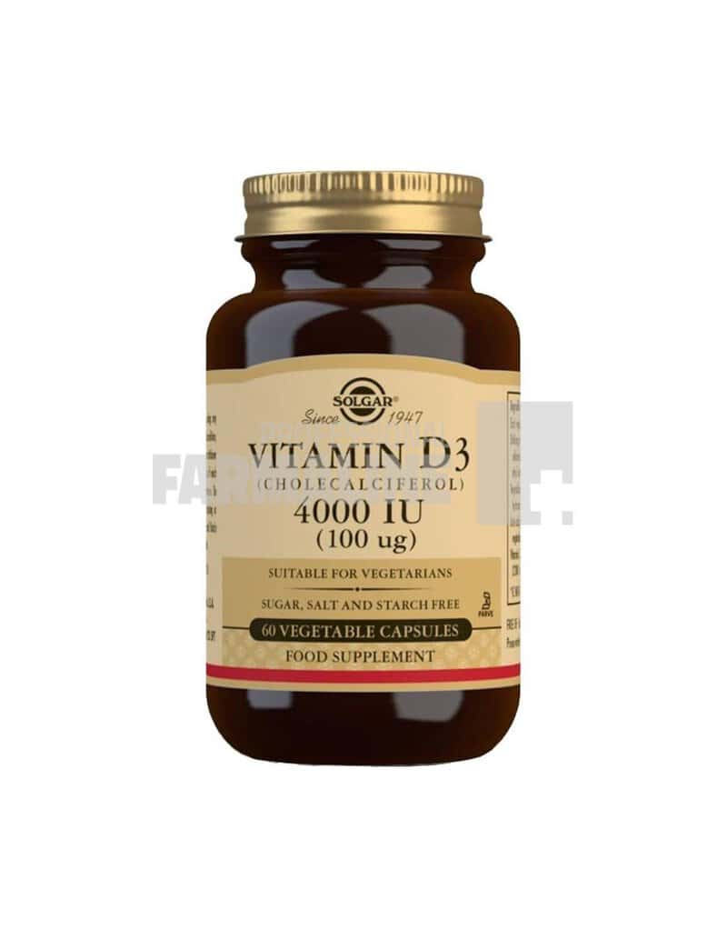 Solgar Vitamina D3 4000 U.I 60 capsule 1 Solgar Vitamina D3 4000 U.I 60 capsule