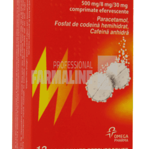 Solpadeine 500mg/8 mg/30mg 12 comprimate efervescente