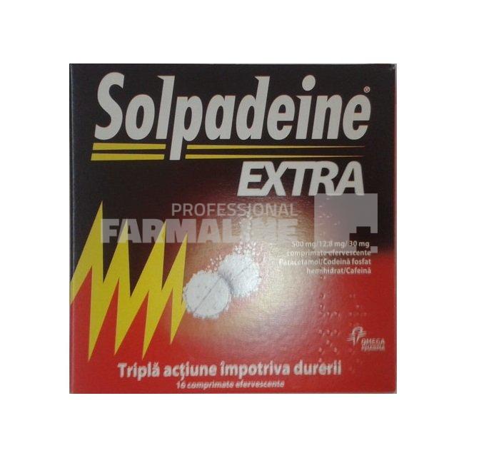 Solpadeine Extra 500mg/12.8 mg/30mg 16 comprimate efervescente 1 Solpadeine Extra 500mg/12.8 mg/30mg 16 comprimate efervescente