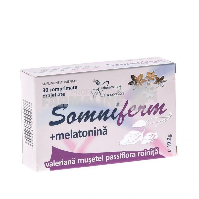 Somniferm cu melatonina 30 comprimate