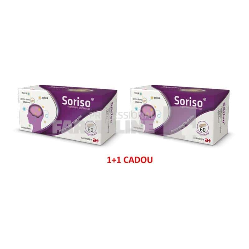 Soriso 60 comprimate 1 + 1 Gratis