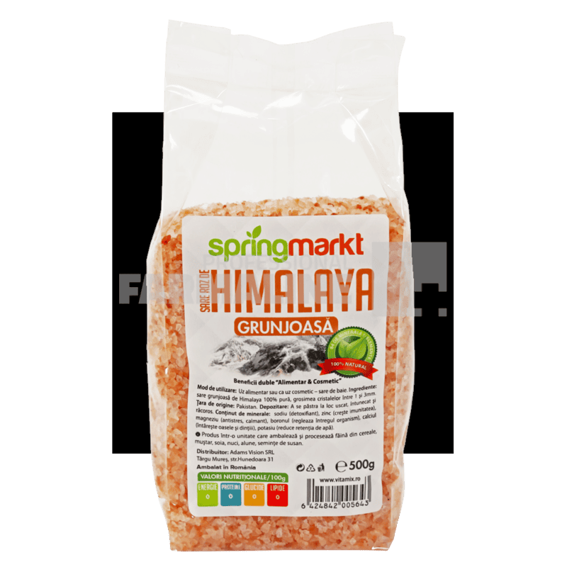 Spring Markt Sare roz de Himalaya grunjoasa 500 g