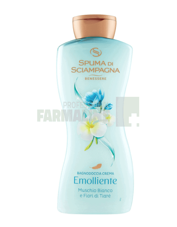 Spuma Di Sciampagna Spumant de baie cremos cu musc alb si extract de tiare 650 ml 1 Spuma Di Sciampagna Spumant de baie cremos cu musc alb si extract de tiare 650 ml