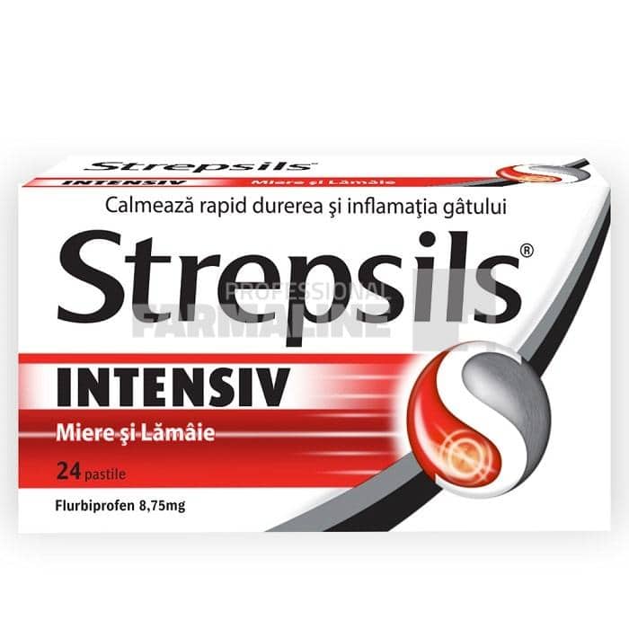 Strepsils Intensiv miere si lamaie 8