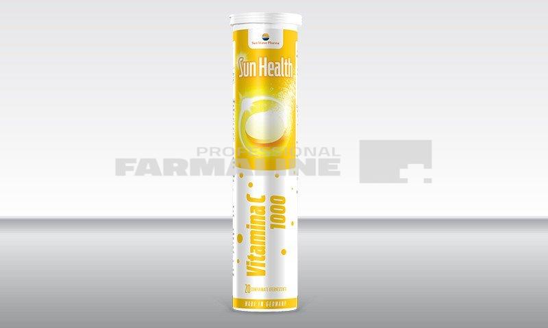 Sun Health Vitamina C 1000 mg 20 comprimate efervescente 1 Sun Health Vitamina C 1000 mg 20 comprimate efervescente