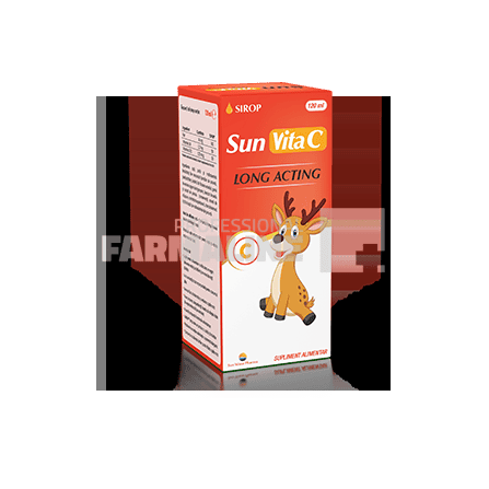 Sun Vita C Long Acting sirop cu zahar 120 ml