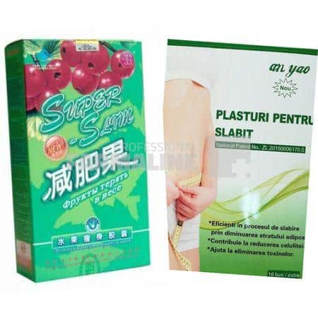Super Slim Capsula de slabit 30 capsule + Plasturi slabit 16 plasturi
