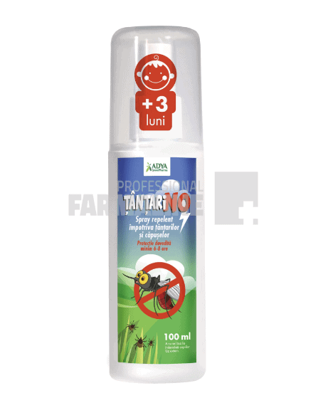 TantariNo Spray relepent impotriva tantarilor si capuselor 3+ luni 100 ml 1 TantariNo Spray relepent impotriva tantarilor si capuselor 3+ luni 100 ml