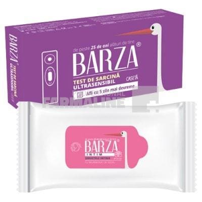 Test Sarcina Barza Ultrasensibil Card Casea + Servetele intime