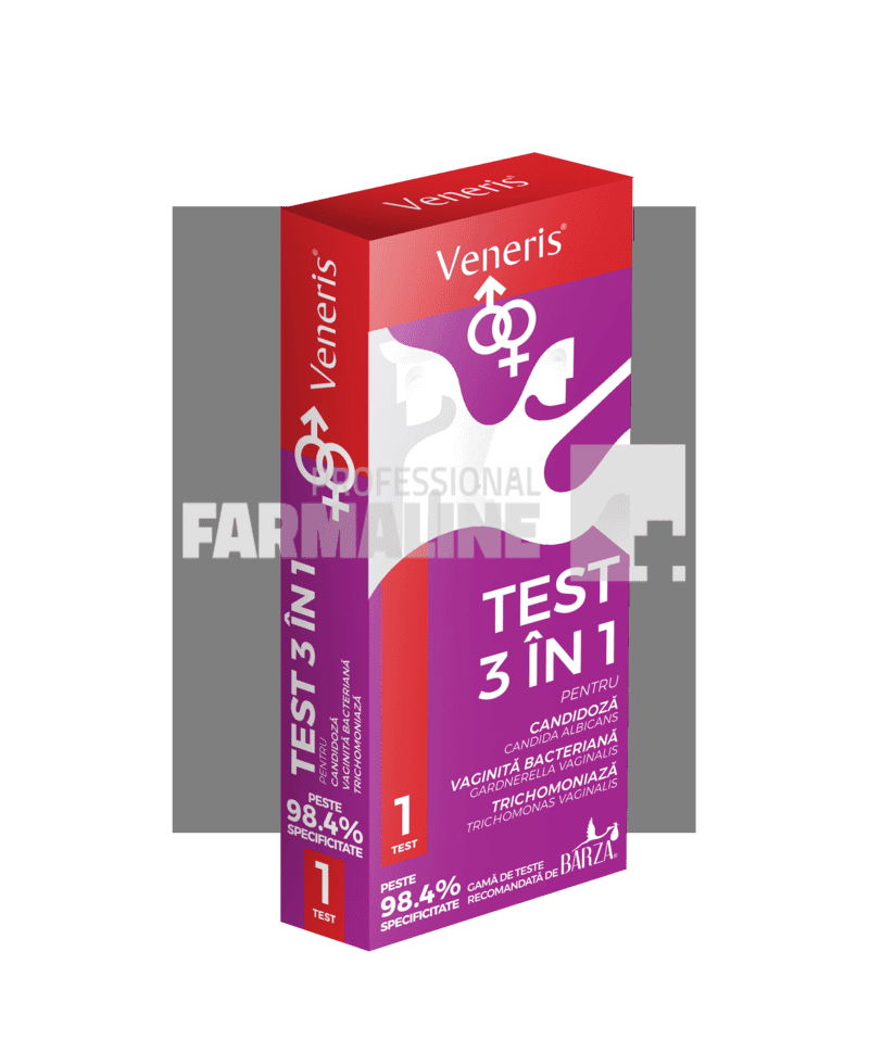 Teste Veneris 3 in 1 pentru depistarea infectiilor cu candida albicans 1 Teste Veneris 3 in 1 pentru depistarea infectiilor cu candida albicans