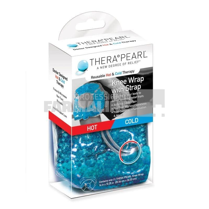 Thera Pearl Knee Wrap Bandaj pentru genunchi compresa cald - rece 35.56 cm x 26.03 cm