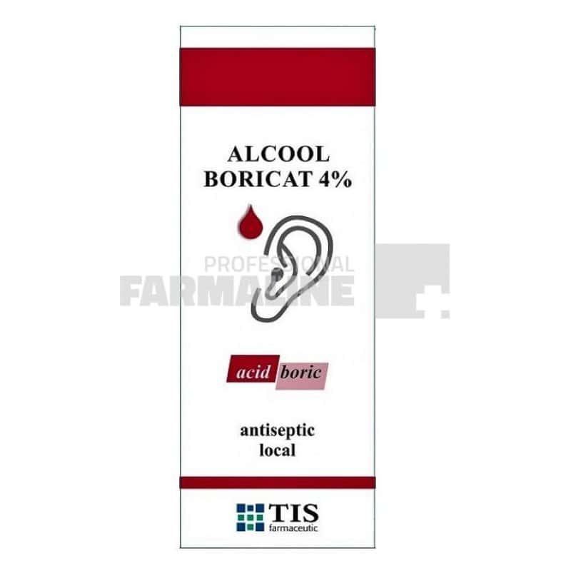 Tis Alcool Boricat 4% 15 ml