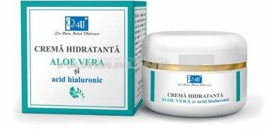 Tis Q4U Crema hidratanta cu Aloe Vera si Acid Hialuronic 50 ml
