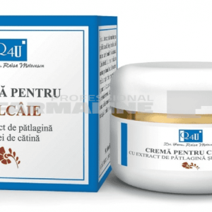 Tis Q4U Crema pentru calcaie cu extract de Patlagina si ulei de Catina 40 ml