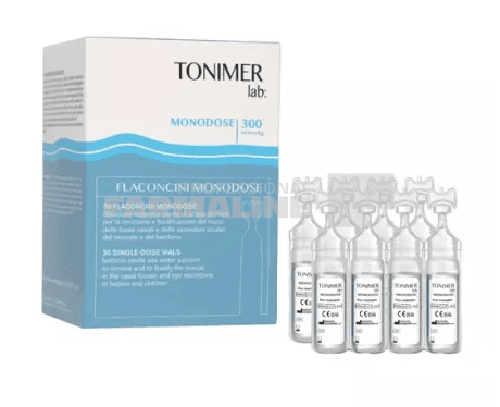 Tonimer Lab apa de mare solutie isotonica sterila 5 ml 30 flacoane 1 Tonimer Lab apa de mare solutie isotonica sterila 5 ml 30 flacoane
