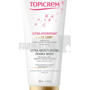 Topicrem Pearly Lapte corp ultra hidratant cu particule perlate irizate 200 ml – ofertă, preț și specificații