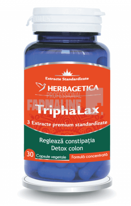 Triphalax - Regleaza constipatia - Detox colon 30 capsule 1 Triphalax - Regleaza constipatia - Detox colon 30 capsule