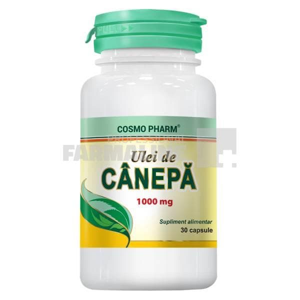 Ulei de canepa 1000 mg 30 capsule