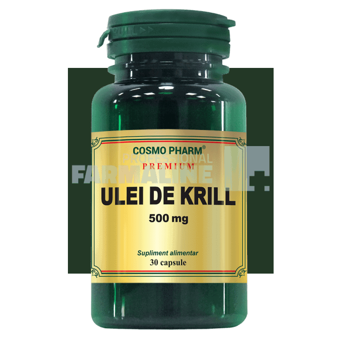 Ulei de krill 500 mg 30 capsule + Detoxifiant hepatic 30 capsule Cadou