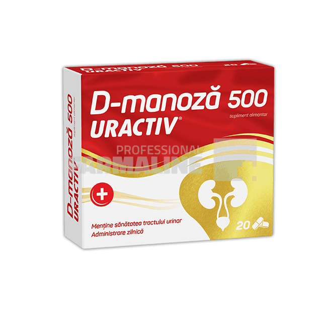 Uractiv D-manoza 500 mg 20 capsule 1 Uractiv D-manoza 500 mg 20 capsule