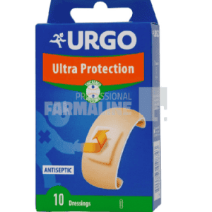 Urgo ultra protectie taieturi - antiseptic 10 plasturi