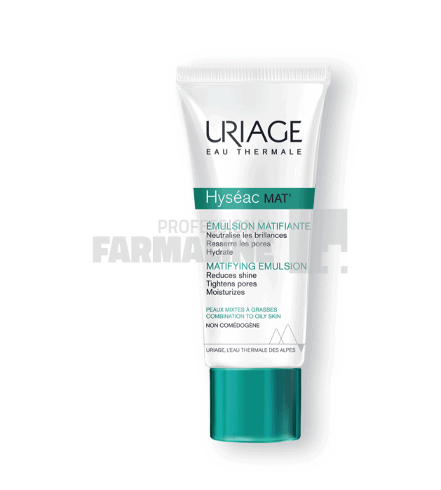 Uriage Hyseac Mat Emulsie matifianta pentru piele mixta/grasa 40 ml 1 Uriage Hyseac Mat Emulsie matifianta pentru piele mixta/grasa 40 ml