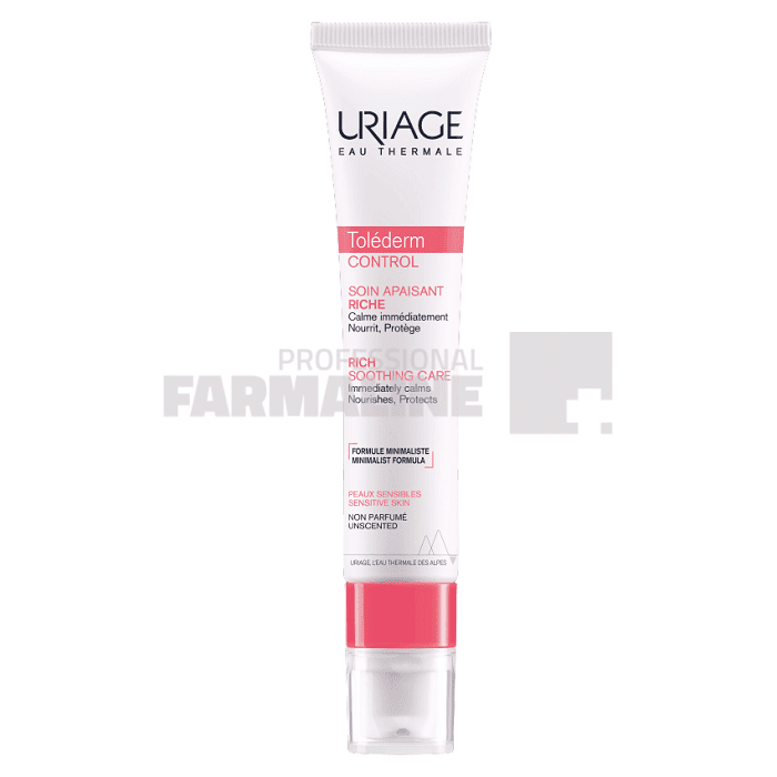 Uriage Tolederm Control Crema calmanta cu textura bogata 40 ml