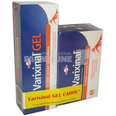 Varixinal 60 comprimate + Varixinal gel 75 ml Cadou