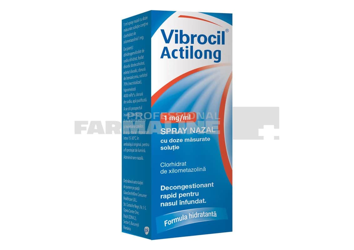 Vibrocil Actilong spray nazal 1 mg/ml 1 Vibrocil Actilong spray nazal 1 mg/ml