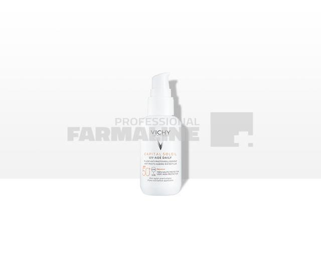 Vichy Capital Soleil Uv Age Fluid impotriva foto-imbatranirii SPF50+ 40 ml 1 Vichy Capital Soleil Uv Age Fluid impotriva foto-imbatranirii SPF50+ 40 ml