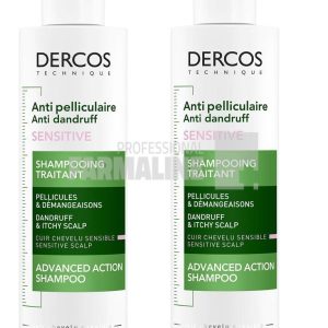 Vichy Dercos Pachet Sampon antimatreata scalp sensibil 200 ml 1 + 1