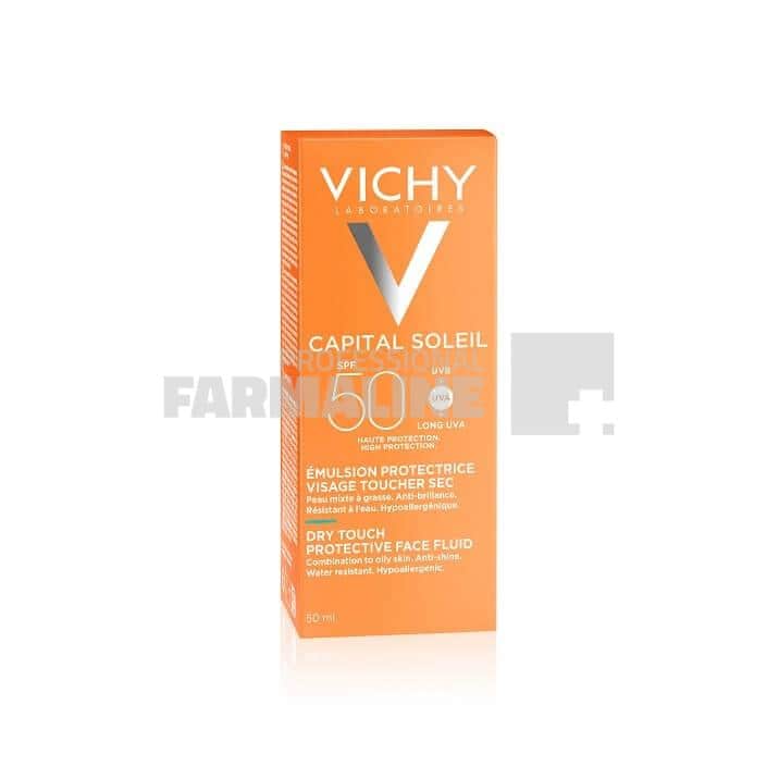 Vichy Ideal Soleil Dry Touch Emulsie matifianta pentru fata SPF50 50 ml